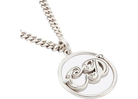 DIOR AND KENNY SCHARF Pendant Necklace Silver